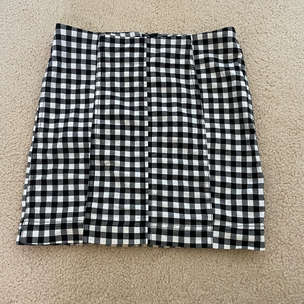 Free People black and white mini skirt